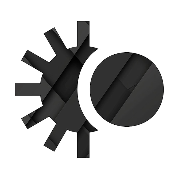 Foto los íconos de la imagen eclipse rectángulo negro fondo