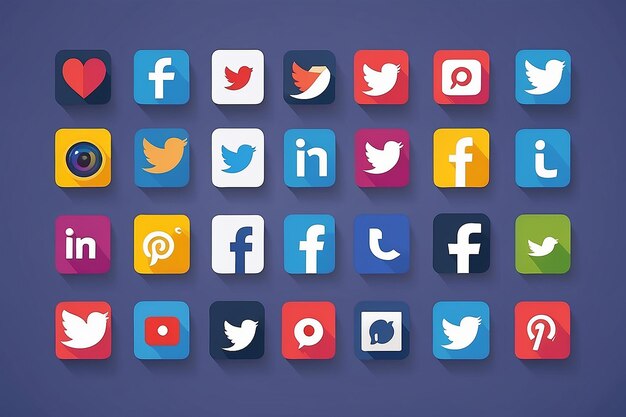 Iconos de las redes sociales