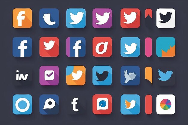 Iconos de las redes sociales