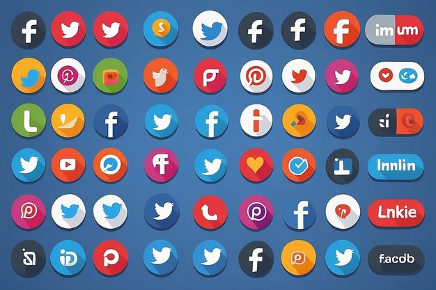 Iconos de las redes sociales