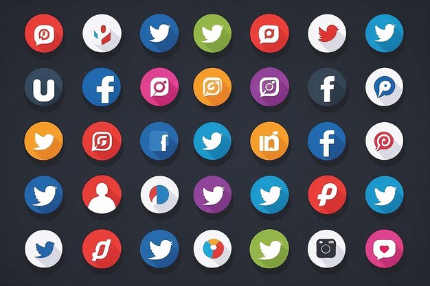 Foto iconos de las redes sociales