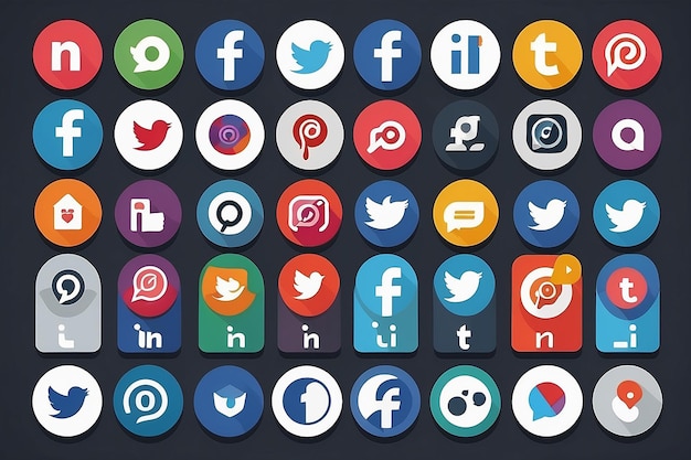 Foto iconos de las redes sociales