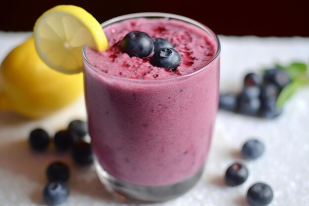 Icy Blueberry Crush Bebida fresca e refrescante