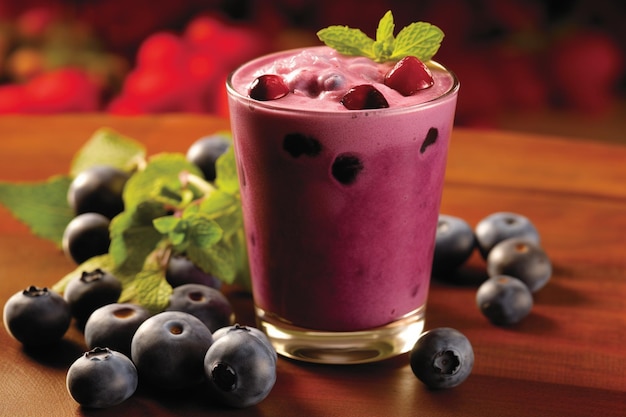 Icy Blueberry Crush Es una bebida fresca y refrescante