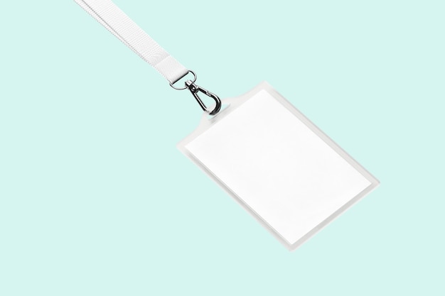 ID-Kartenhalter png-Mockup Minzgrün durchsichtiges Design