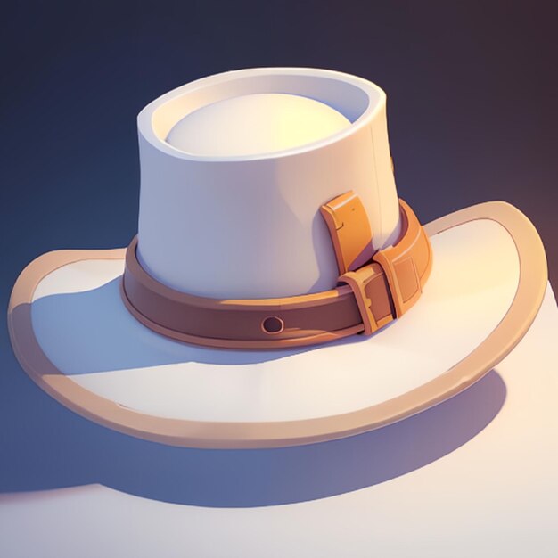 Idea de modelo de sombrero para juego o impresión