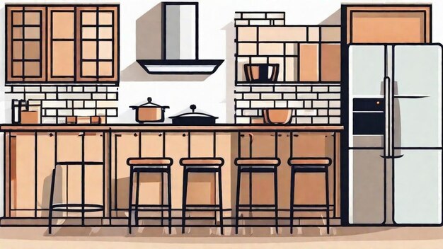 Foto ideas de diseño elegante para la cocina