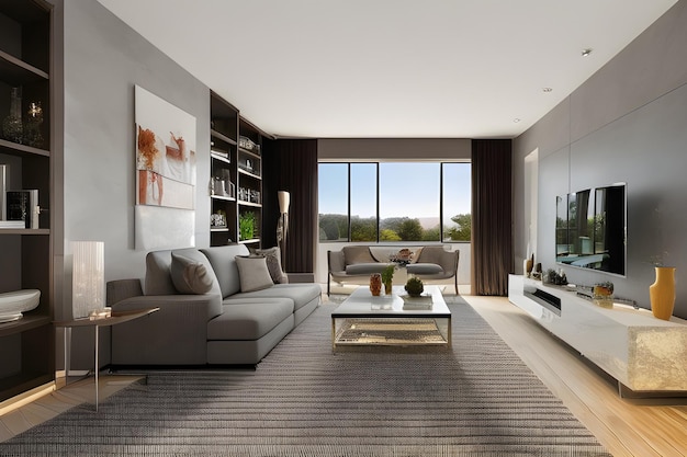 Foto ideas de diseño de interiores para una sala de estar grande para crear un espacio acogedor e acogedor