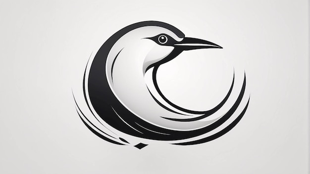 Foto ideas de diseño de logotipos de ilustraciones de pájaros minimalistas, elegantes y simples