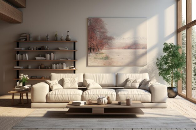 Ideas de inspiración para una pequeña sala de estar minimalista moderna y cómoda