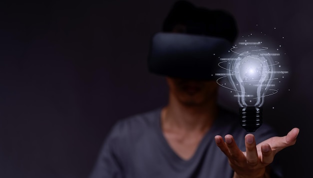Ideas inventos que inician un negocio con un mundo virtual de metaverso VR