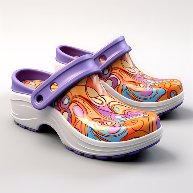 Ideas lindas zapatos para niños con material sintético colores vibrantes diseño de nuevo concepto co-creativo