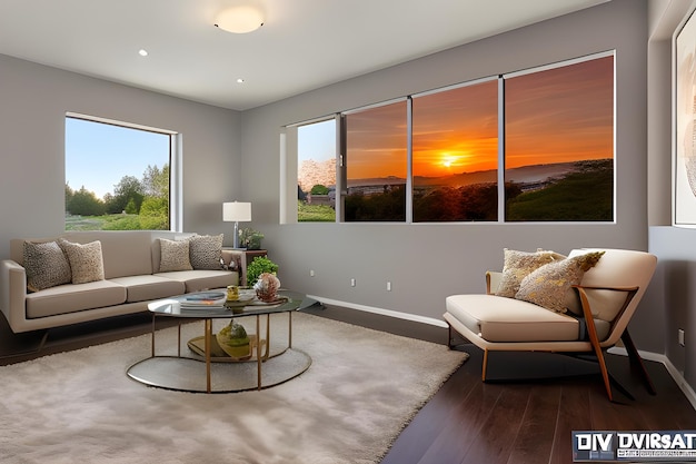 Foto ideas modernas de diseño de interiores para una sala de estar con estilo y funcionalidad