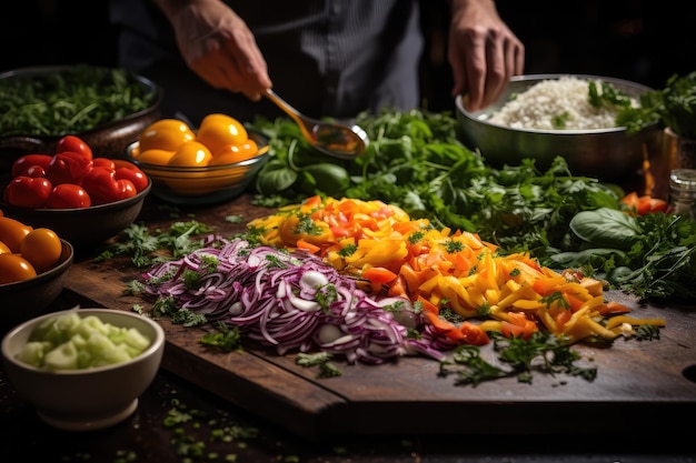 Ideas de preparación de alimentos publicidad profesional fotografía de alimentos