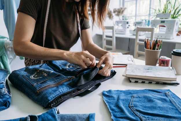 Ideas de reciclaje de mezclilla de moda sostenible usando jeans viejos reutilizando jeans reutilizando jeans viejos