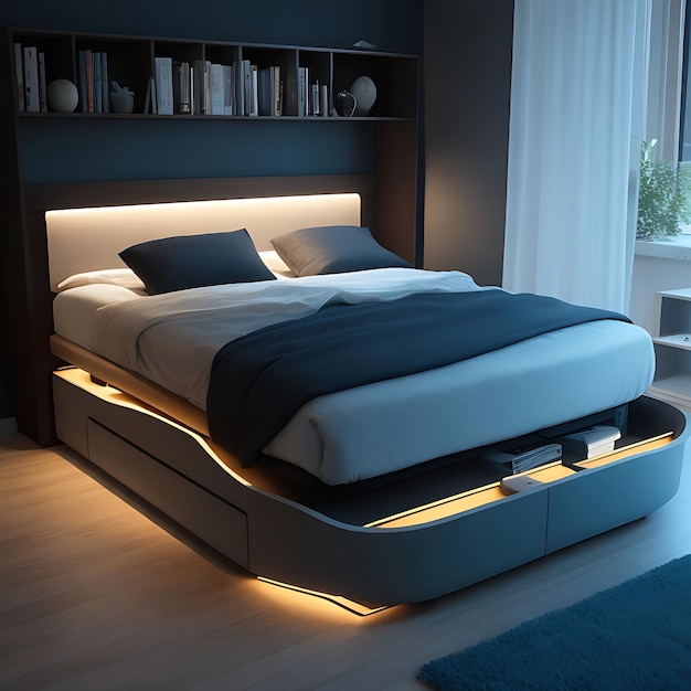 Idee zur Gestaltung eines intelligenten Bettes