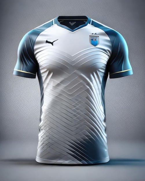 Foto ideia de projeto de maquete de t-shirt de vestuário esportivo de futebol