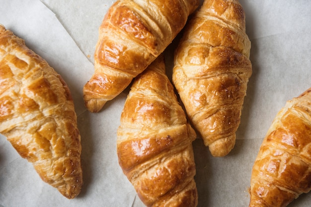 Ideia de receita de fotografia de comida caseira croissant