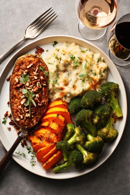 Foto ideias deliciosas para o jantar de outono