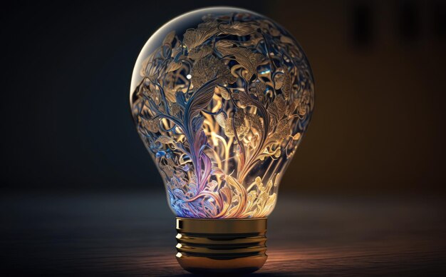 ideias relâmpagos brilhantes Grandes ideias conceito com lâmpada pensamento criatividade luz