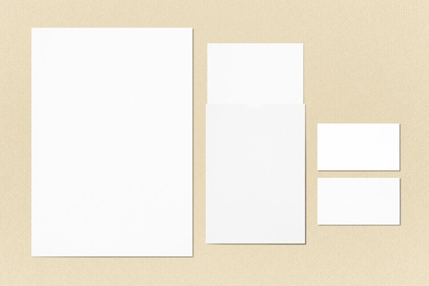 Identidad corporativa png maqueta transparente de marca empresarial