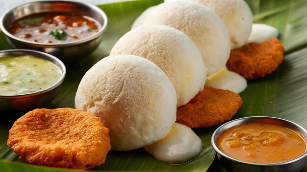 Foto idli vada comida del sur de la india