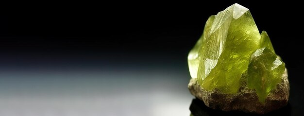 Idocrase Vesuvianite es una rara piedra natural preciosa en fondo negro generada por la IA.