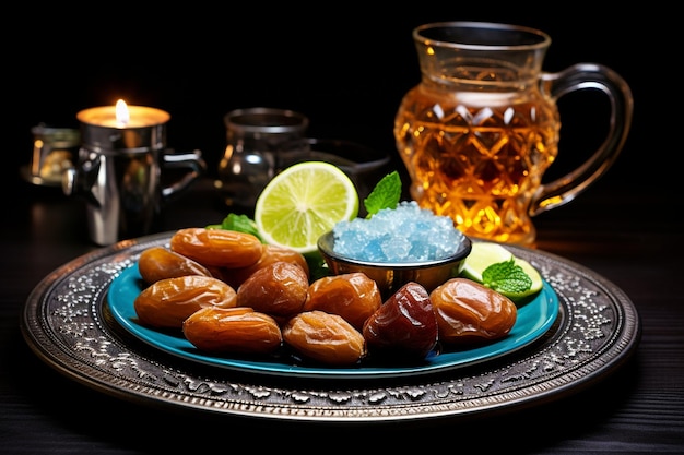 Iftar dulce trata el Ramadán Mubarak