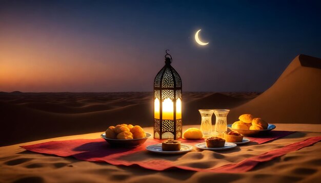 Iftar de Ramadán en el desierto