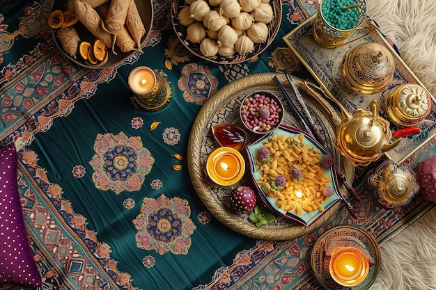 Foto iftar soiree tradicional convidar