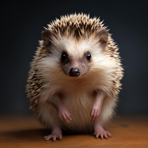 Igel Erinaceus Europaeus Wilder einheimischer europäischer Igel Generative KI