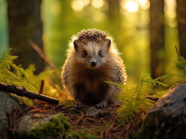 Igel im Sommerwald