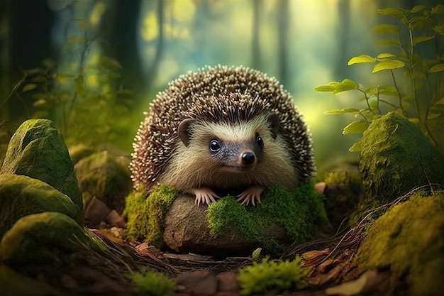 Igel im Wald