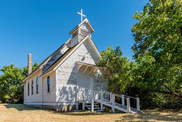 Foto iglesia anglicana de san miguel y todos los ángeles en piapot saskatchewan