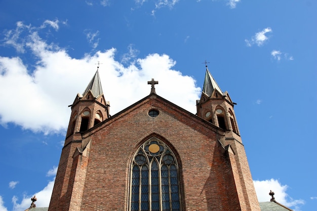 La iglesia antigua en el centro de Oslo Noruega