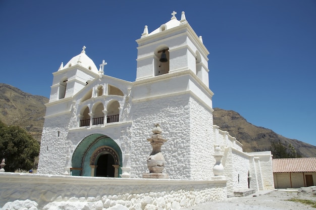 Iglesia Blanca en el Colca, Perú