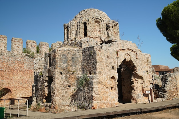 Iglesia en el castillo de Alanya en la ciudad de Alanya Antalya Turkiye