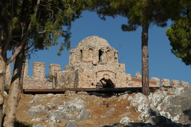 Iglesia en el castillo de Alanya en la ciudad de Alanya Antalya Turkiye