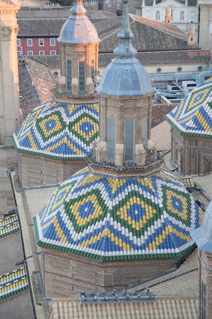 Iglesia Catedral Basílica del Pilar en Zaragoza, España