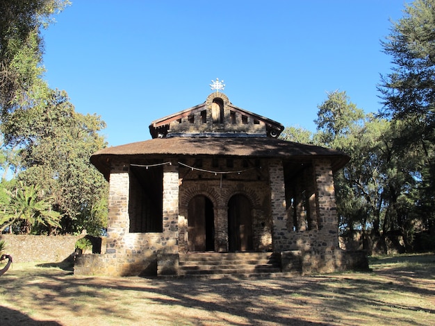 La iglesia en la ciudad de Gondor, Etiopía