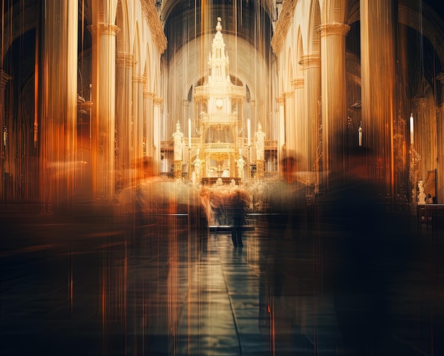 Una iglesia con una cruz encima