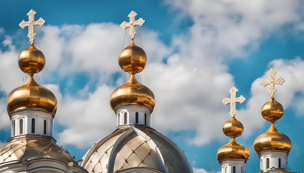 una iglesia con una cruz en la parte superior