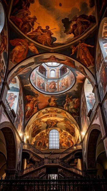 Foto una iglesia con una cúpula que tiene la palabra ángel en ella