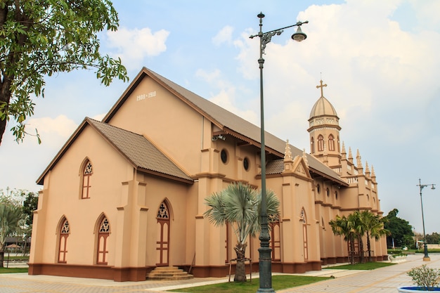 Iglesia de estilo gótico en Bangkok, Tailandia