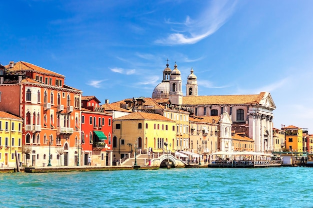 Iglesia Gesuati en la laguna veneciana en Venecia, Italia