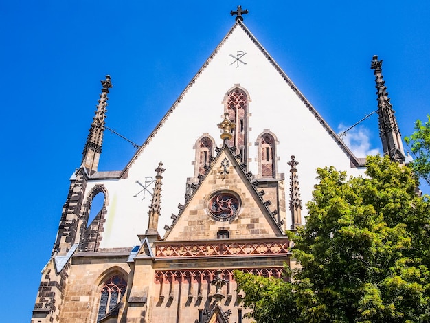 Iglesia HDR Thomaskirche en Leipzig