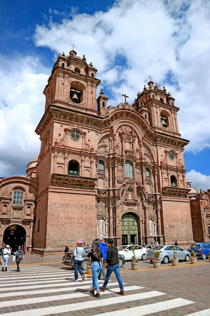 Iglesia de la Iglesia de la Compañía de Jesús en la Plaza de Armas en Cusco Perú