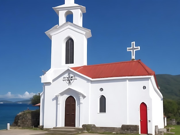 iglesia en isla Imagen generada por IA