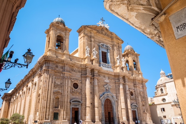 La iglesia madre, catedral de Marsala, Trapani, Sicilia.