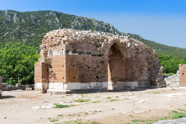 La Iglesia de María (La Iglesia del Concilio) en la antigua ciudad de Éfeso en Selcuk, Turquía